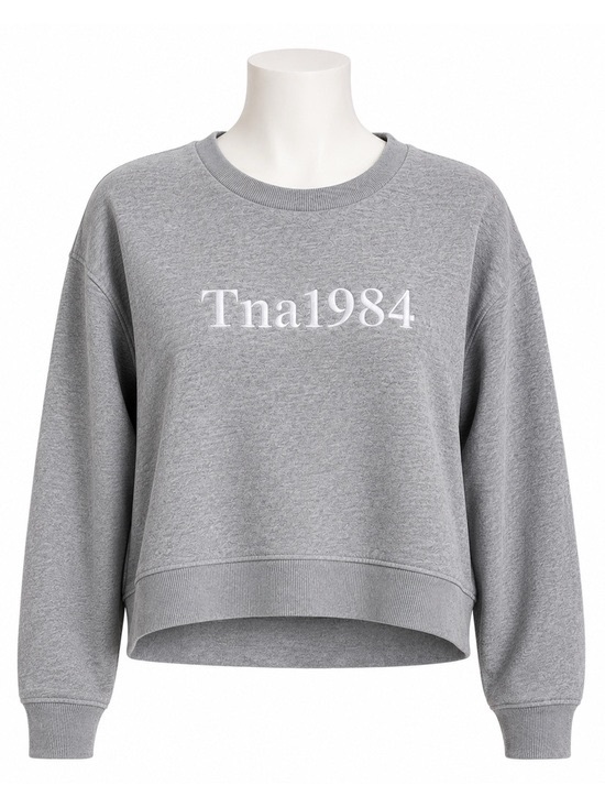 TNA Tops - Aritzia TNA Gray Relaxed Crewneck Sweatshirt size S